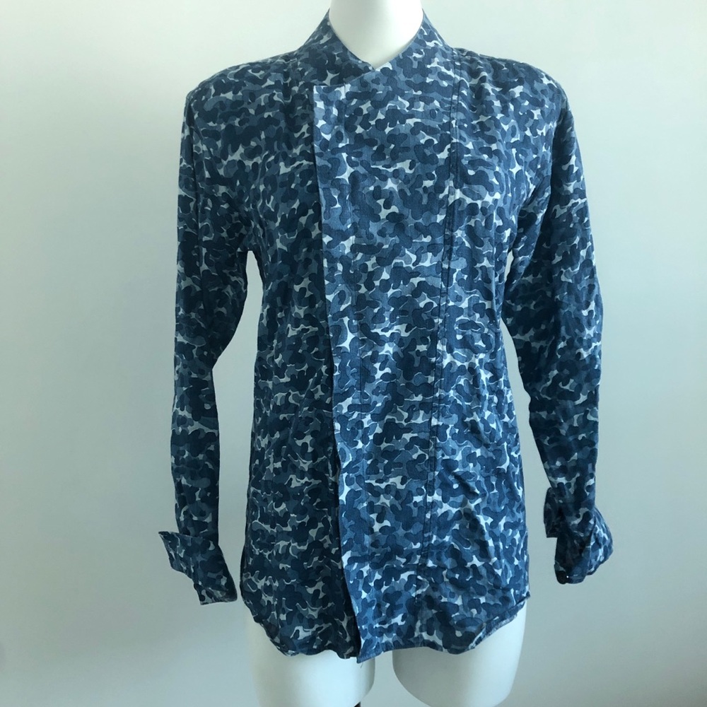 Fabrice Tardieu | Linen dapple print top | S